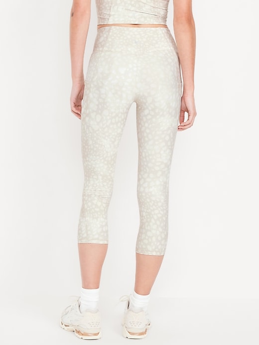 Image number 2 showing, High-Waisted PowerSoft Crop Pocket Leggings