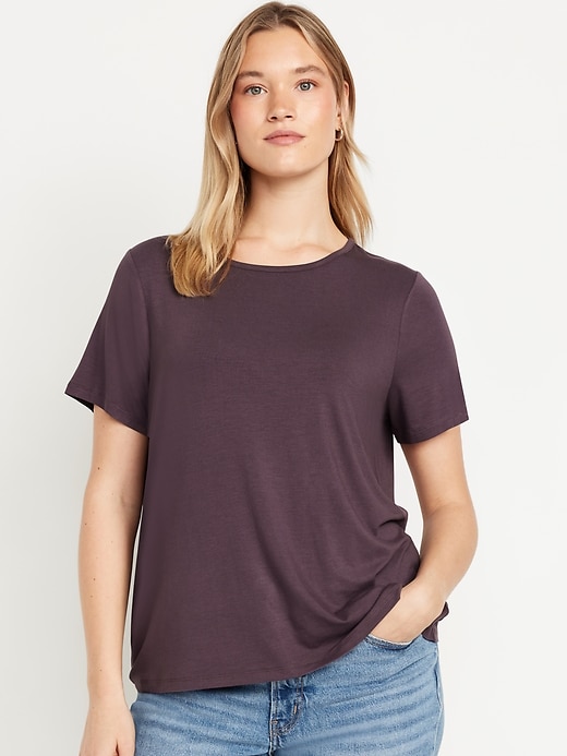 Image number 5 showing, Luxe Crew-Neck T-Shirt