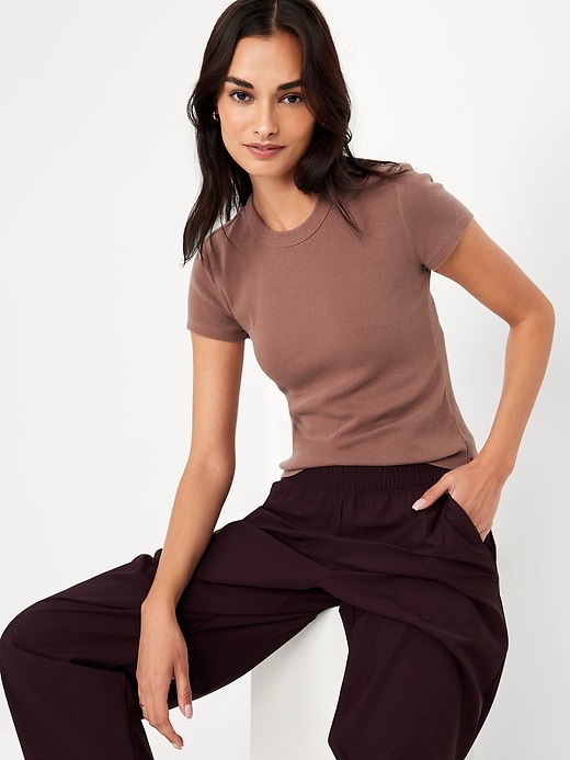 Image number 3 showing, Snug Crop T-Shirt
