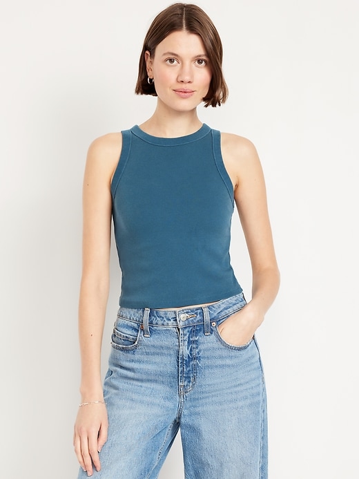 Image number 1 showing, Snug Crop Tank Top