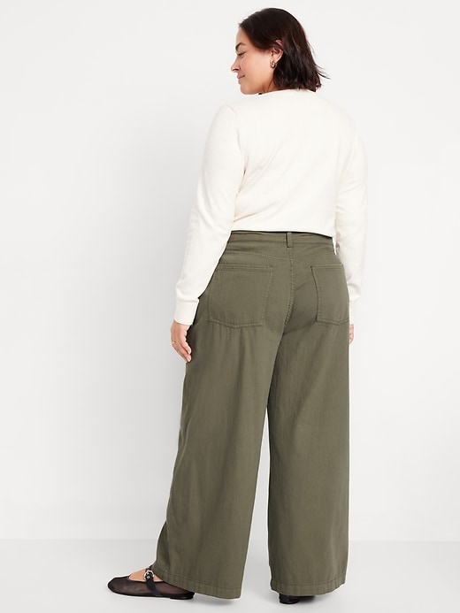 Image number 8 showing, High-Waisted Super Wide-Leg Drapey Pants