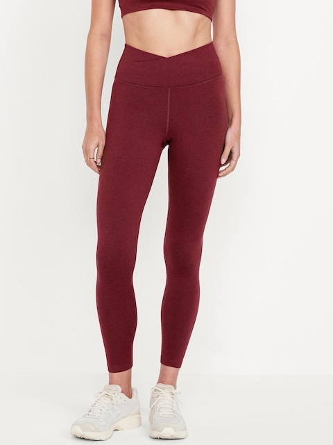 Extra High-Waisted CloudComfy 7/8 Leggings - Red
