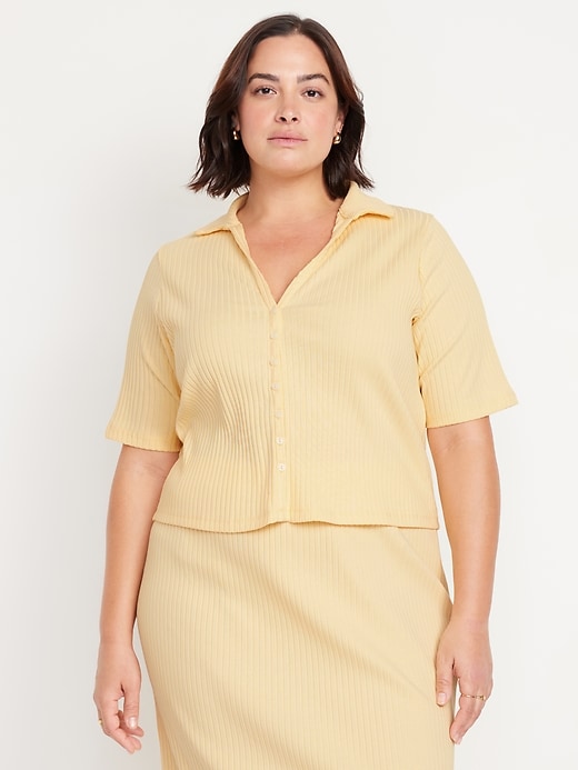 Image number 7 showing, Ribbed Button-Down Polo