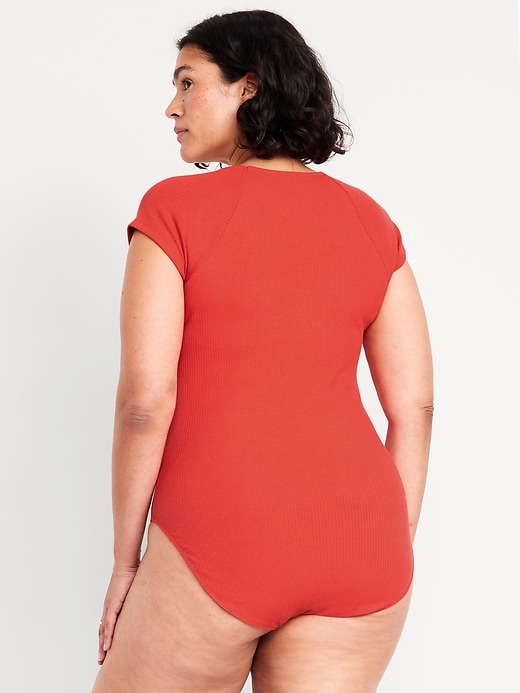 Image number 8 showing, Double-Layer Cinched Bodysuit