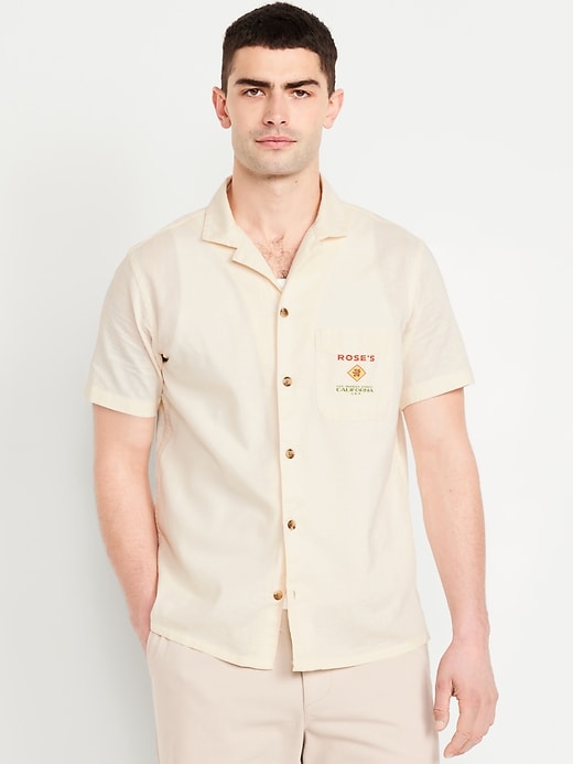 Image number 1 showing, Short-Sleeve Graphic Camp Shirt