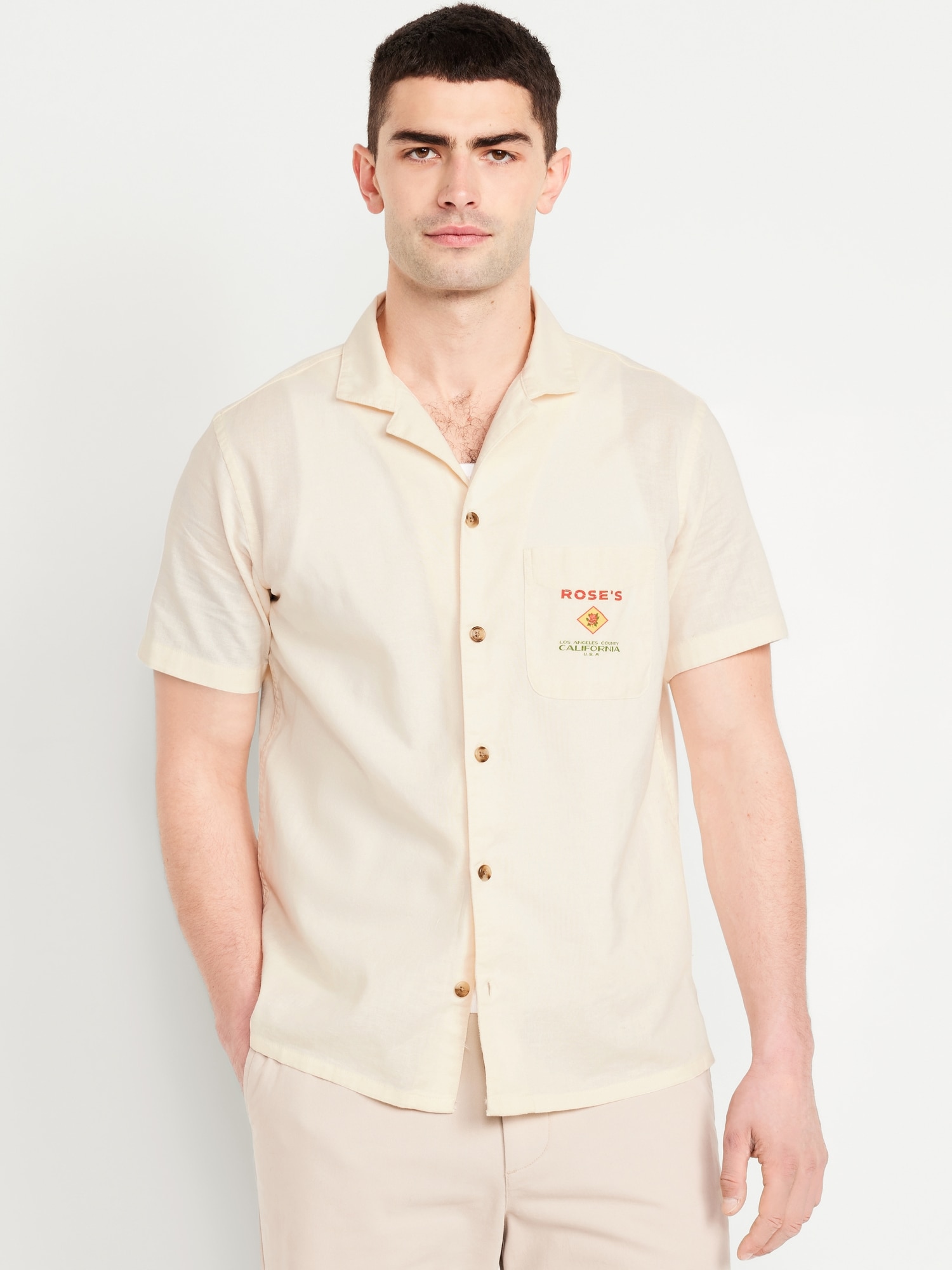 Short-Sleeve Graphic Camp Shirt