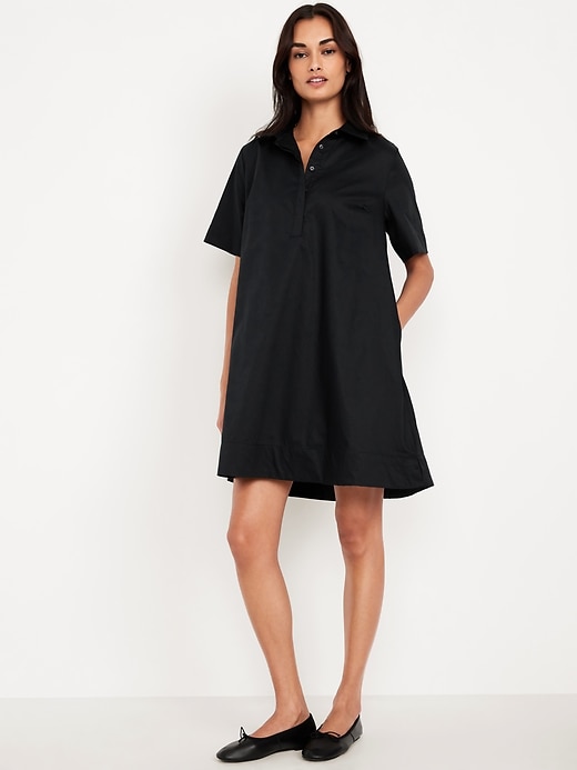 Image number 1 showing, Mini Swing Shirt Dress