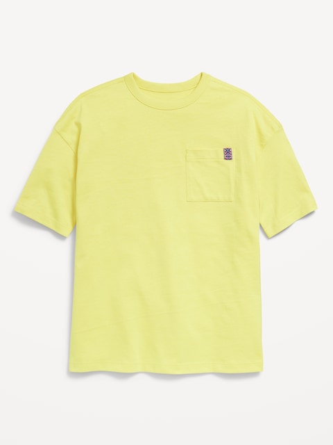 T-shirt surdimensionné à manches courtes et à poche pour garçon