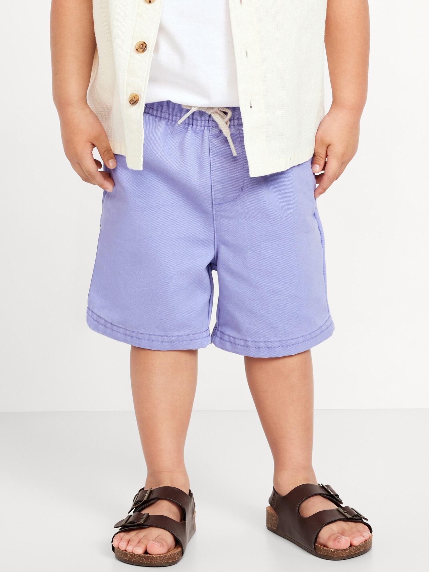 Chambray Shorts for Toddler Boys