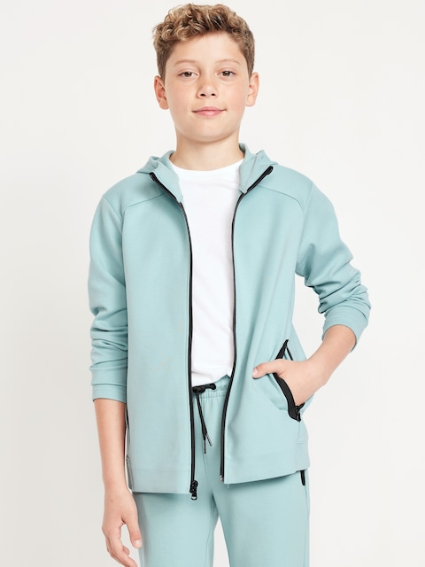 Dynamic Fleece Zip Hoodie for Boys - Blue