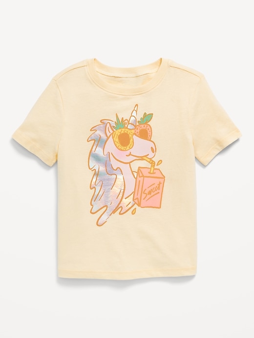 View large product image 1 of 1. Short-Sleeve Graphic T-Shirt for Toddler Girls