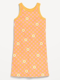 View large product image 3 of 4. Printed Fitted Sleeveless Dress for Girls