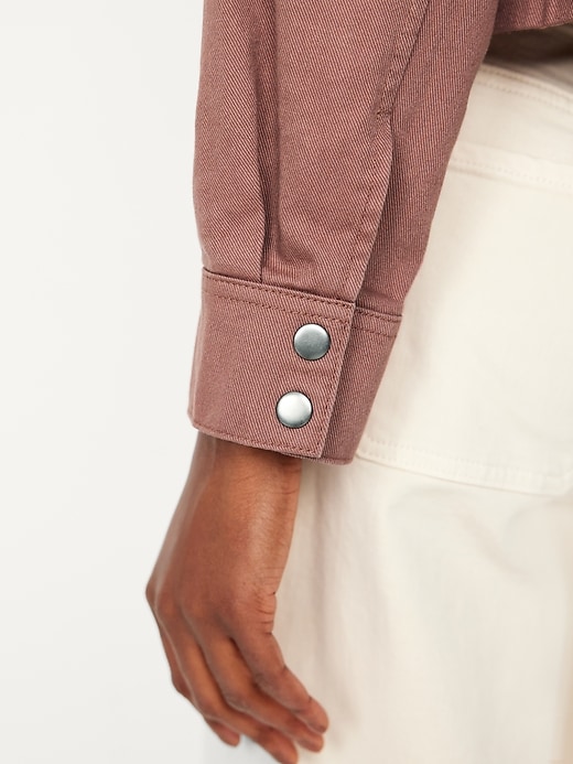 Image number 5 showing, Canvas Crop Utility Jacket