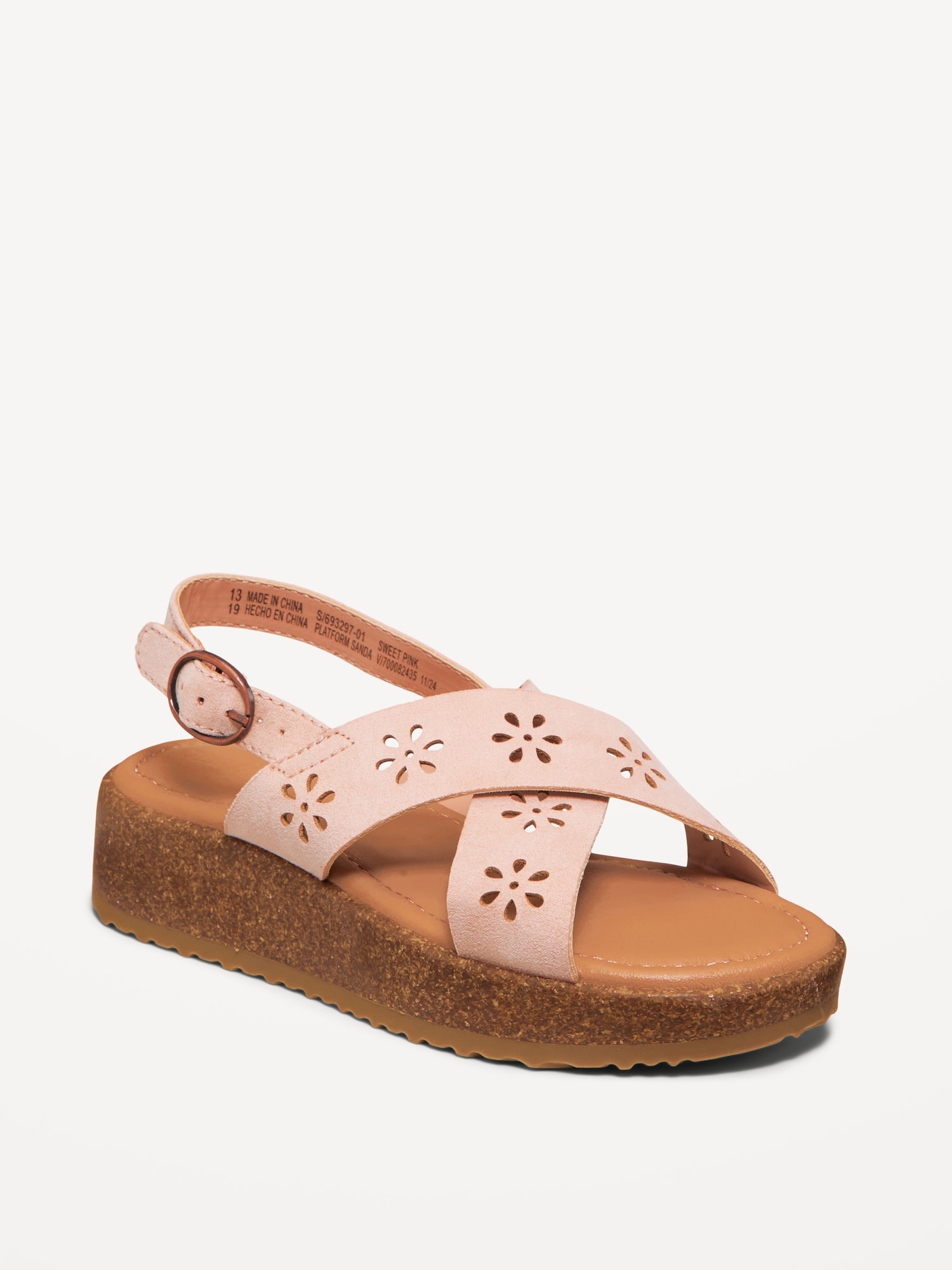 Faux-Suede Platform Sandals for Girls