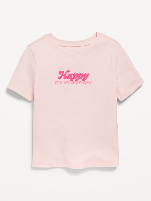 View large product image 2 of 3. Birthday Graphic T-Shirt for Toddler Girls