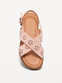 Image number 2 showing, Faux-Suede Platform Sandals for Girls