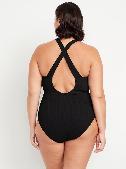 Image number 8 showing, Ribbed One-Piece Swimsuit