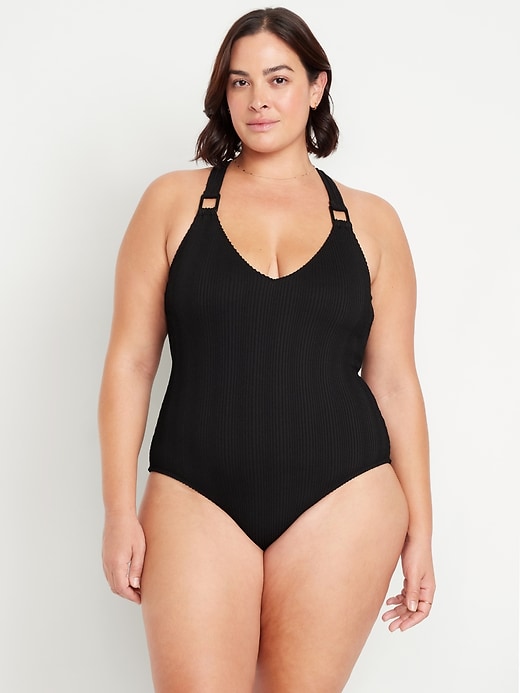 Image number 7 showing, Ribbed One-Piece Swimsuit