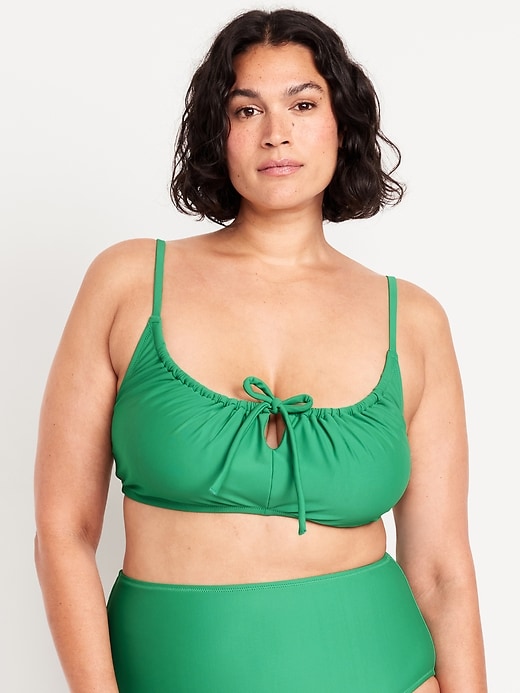 Image number 7 showing, Matte Ruched Bikini Swim Top