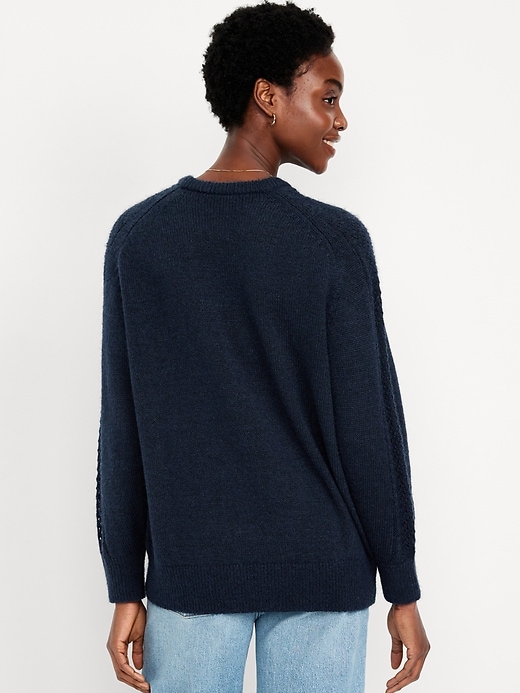 Image number 2 showing, Pointelle Pullover Sweater