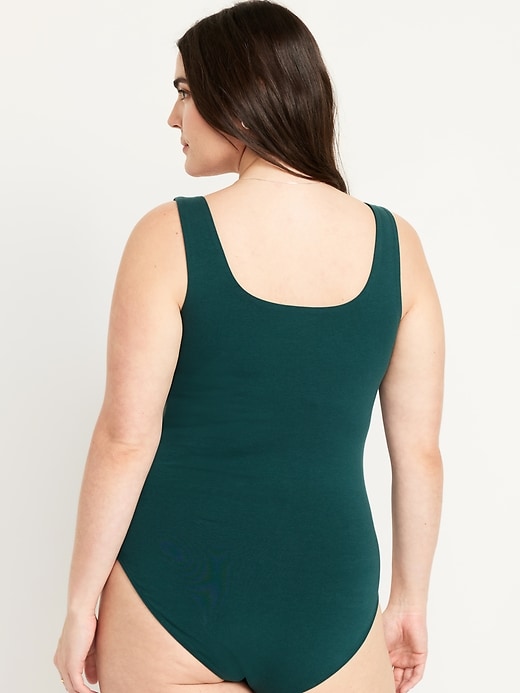 Image number 6 showing, Double-Layer Scoop-Neck Bodysuit