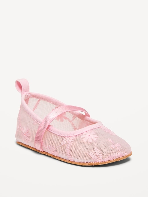 View large product image 1 of 2. Embroidered Mesh Ballet Flats for Baby