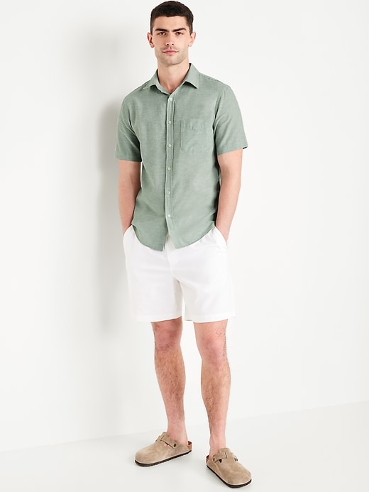 Image number 6 showing, Classic Fit Everyday Linen-Blend Shirt