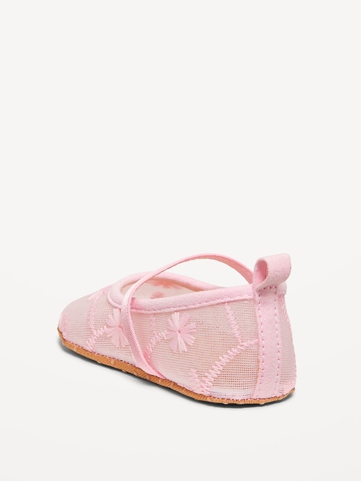 View large product image 2 of 2. Embroidered Mesh Ballet Flats for Baby