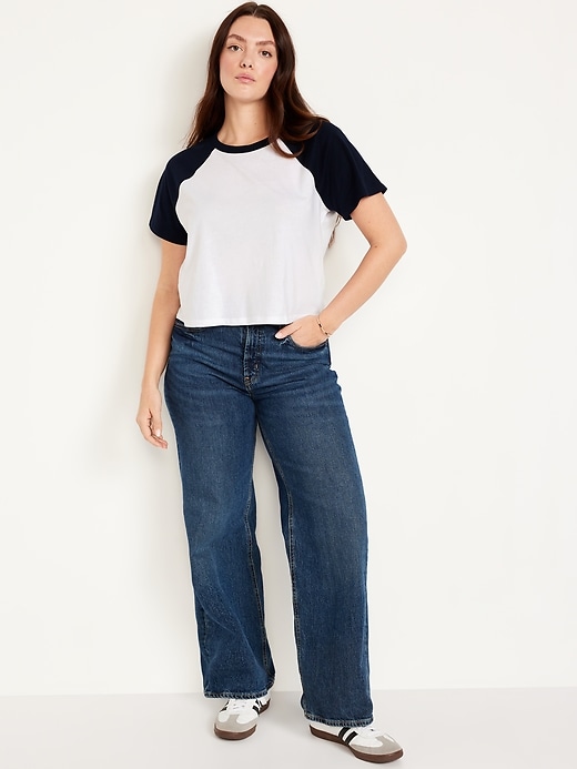 Image number 3 showing, EveryWear Raglan Crop T-Shirt