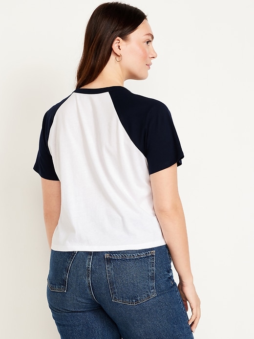 Image number 6 showing, EveryWear Raglan Crop T-Shirt