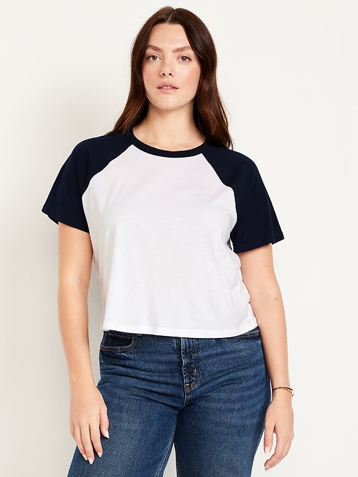 Image number 5 showing, EveryWear Raglan Crop T-Shirt