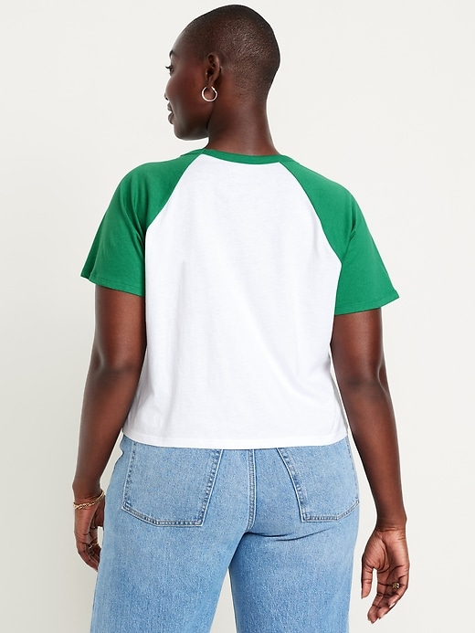 Image number 6 showing, EveryWear Raglan Crop T-Shirt