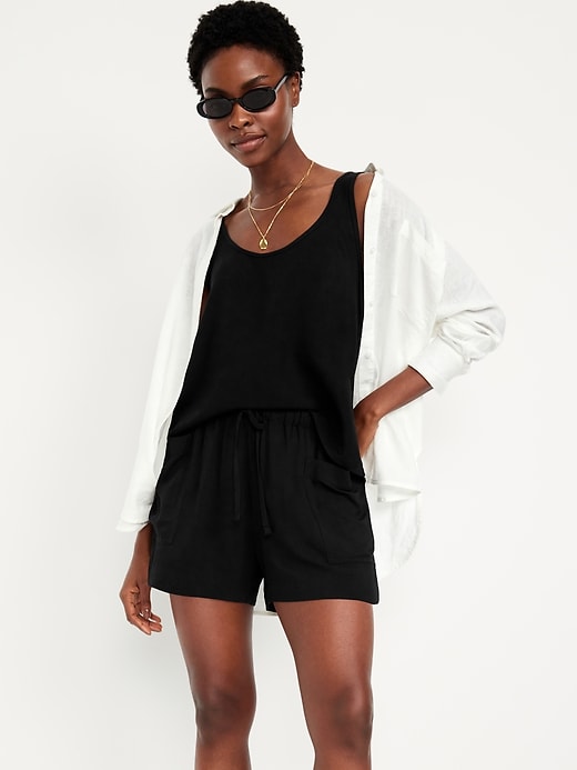 Image number 3 showing, High-Waisted Playa Shorts -- 3.5-inch inseam