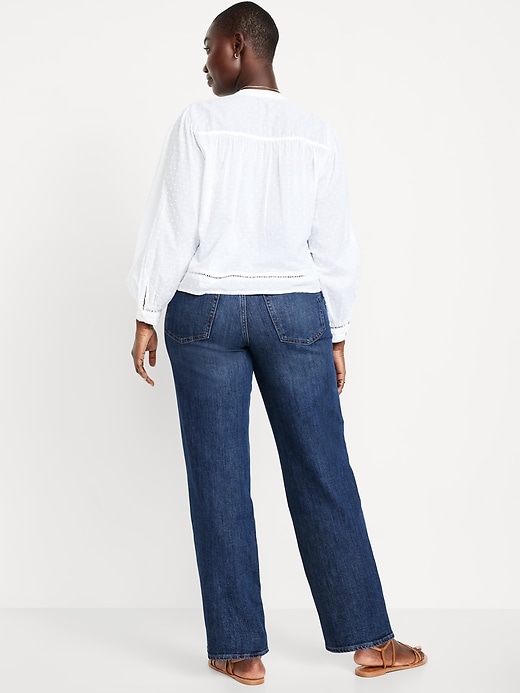 Image number 5 showing, High-Waisted OG Loose Laser Patch Jeans