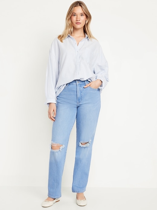 Image number 4 showing, High-Waisted OG Loose Ripped Jeans