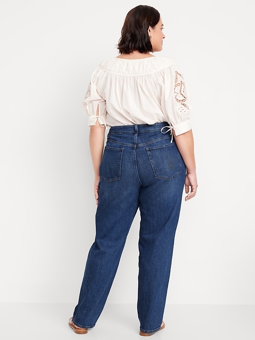 Image number 7 showing, High-Waisted OG Loose Laser Patch Jeans