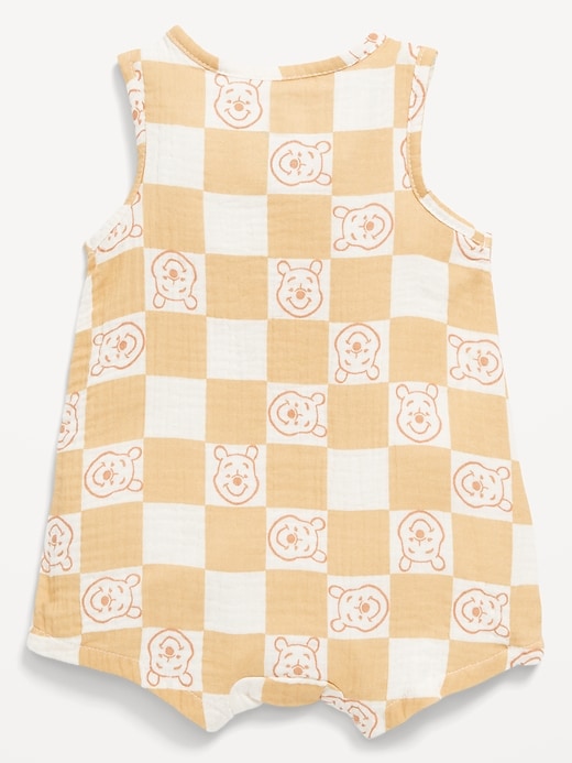 View large product image 2 of 2. Disney© Sleeveless Henley One-Piece Romper for Baby