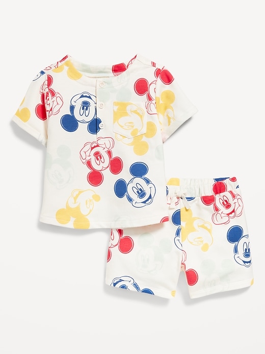 View large product image 1 of 1. Disney© Henley T-Shirt and Shorts Set for Baby