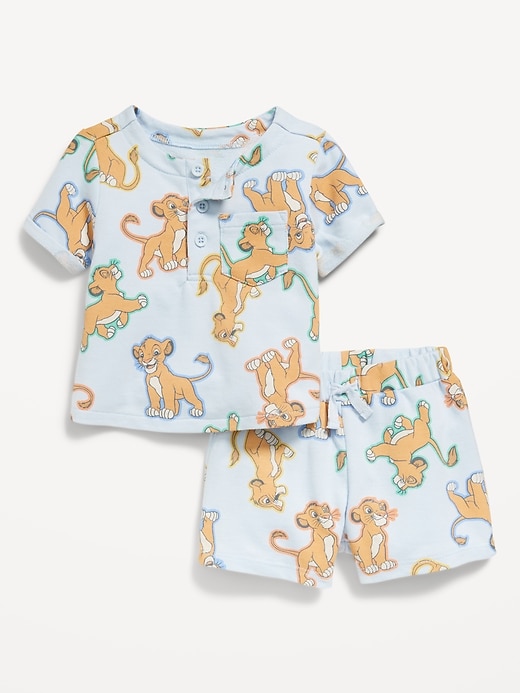 View large product image 1 of 1. Disney© Henley T-Shirt and Shorts Set for Baby