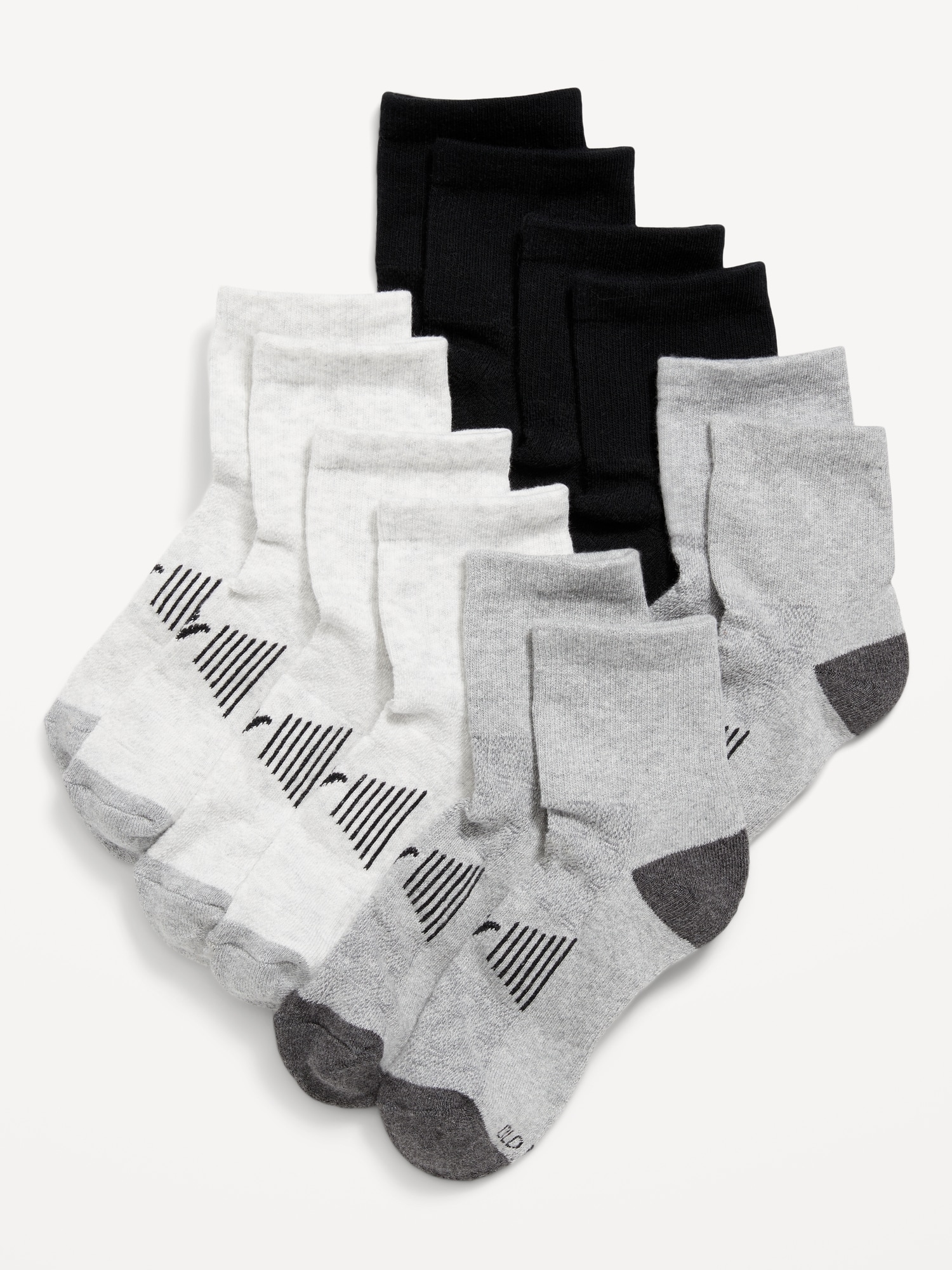 Quarter Crew Go-Dry Performance Socks 6-Pack for Boys