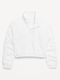 View large product image 3 of 3. Loose Ruched-Sleeve Jacket for Girls