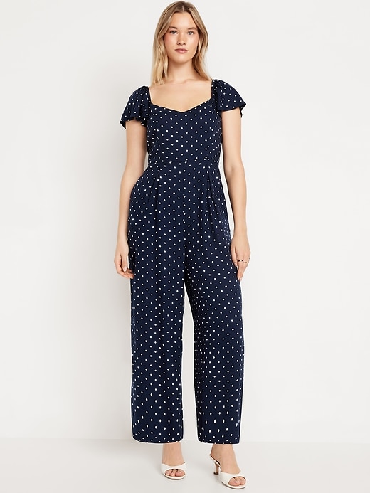 Image number 4 showing, Fit &amp; Flare Crepe Jumpsuit