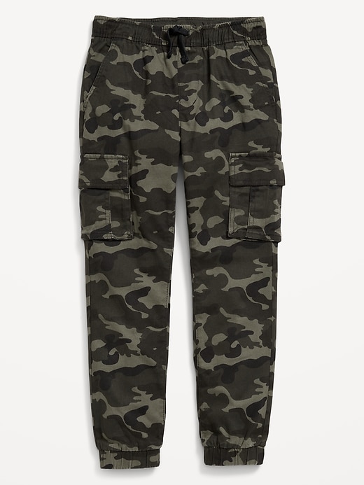 View large product image 2 of 2. Built-In Flex Twill Cargo Jogger Pants for Boys