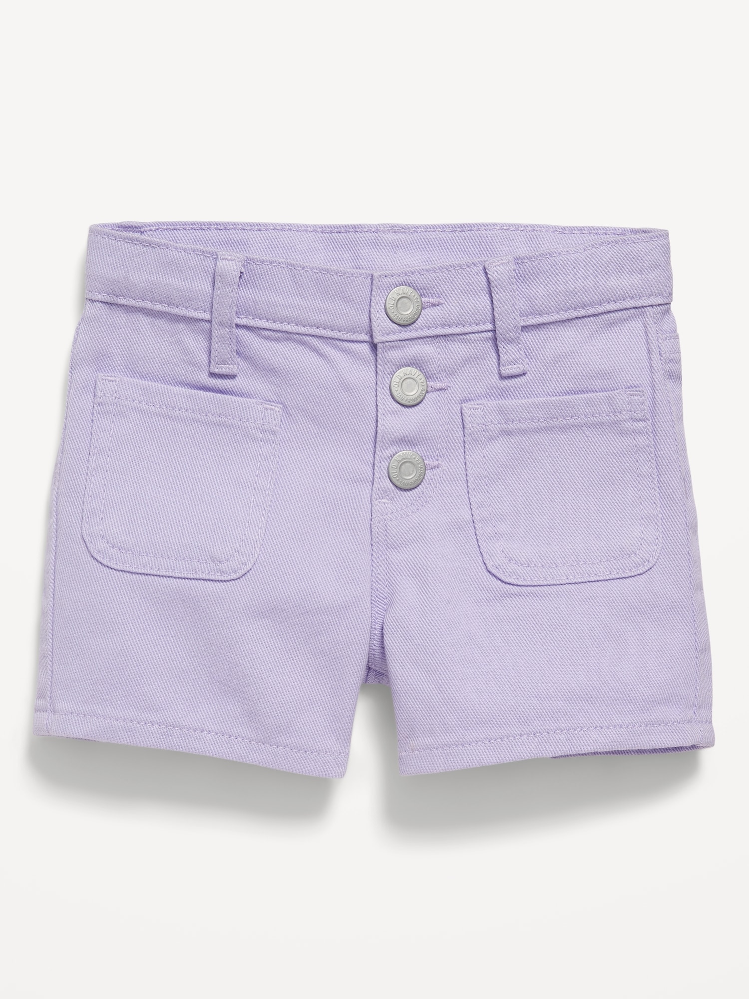 High-Waisted Mariner Twill Shorts for Toddler Girls