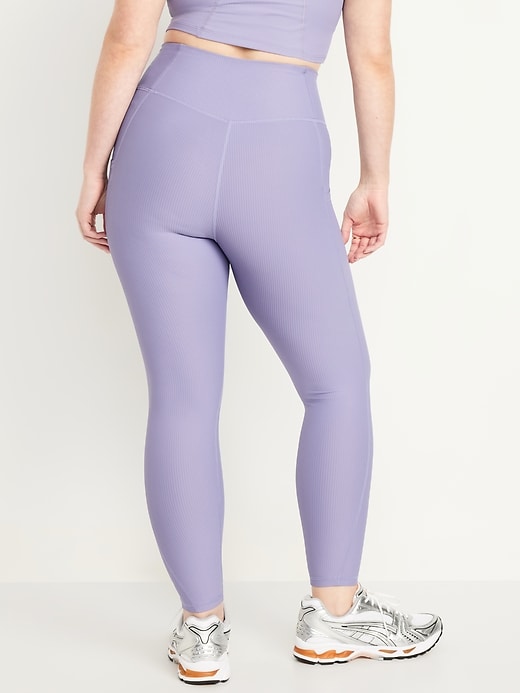 Image number 5 showing, High-Waisted PowerSoft Rib Leggings