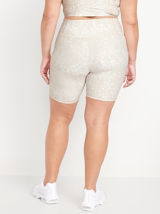 Image number 7 showing, High-Waisted PowerSoft Biker Shorts -- 8-inch inseam