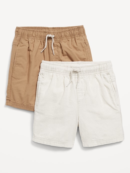 View large product image 1 of 1. Functional Drawstring Shorts 2-Pack for Toddler Boys