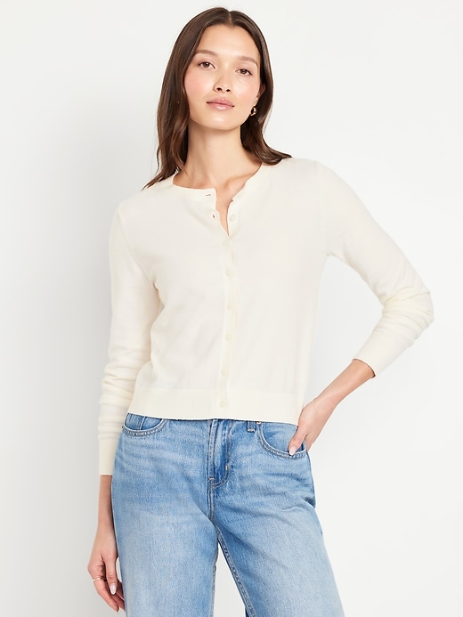 Image number 1 showing, SoSoft Lite Crop Cardigan Sweater