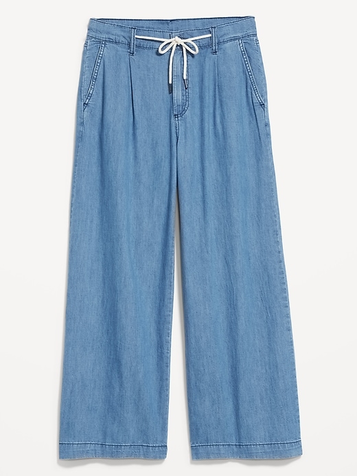 Image number 4 showing, High-Waisted Super Wide-Leg Drapey Jeans