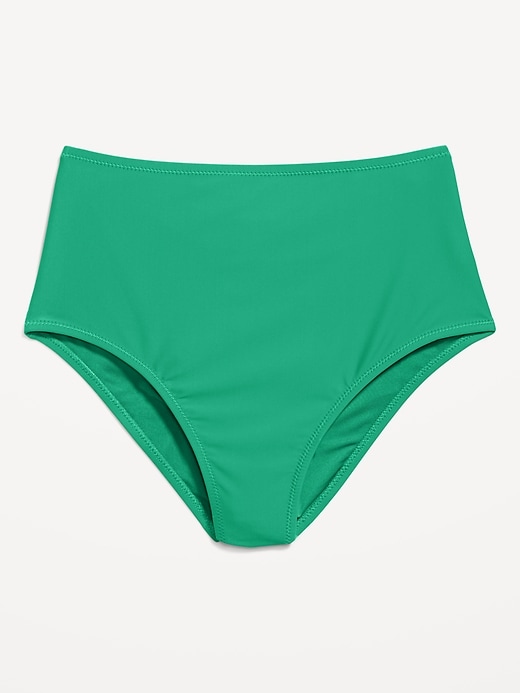 L'image numéro 9 présente Bas de bikini mate à taille haute
